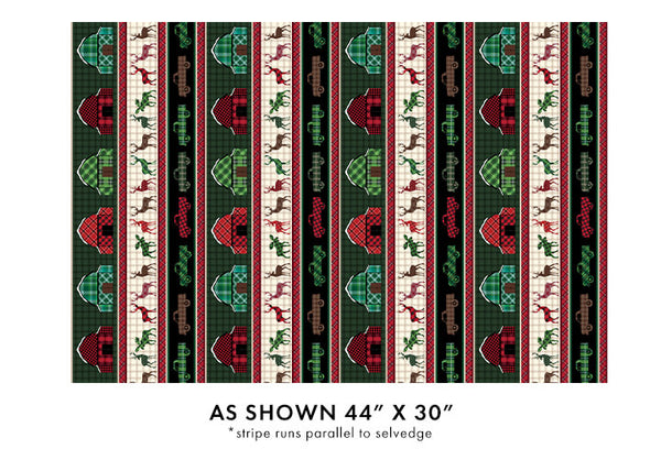 Holiday Farmhouse Plaid - Farmhouse Stripe