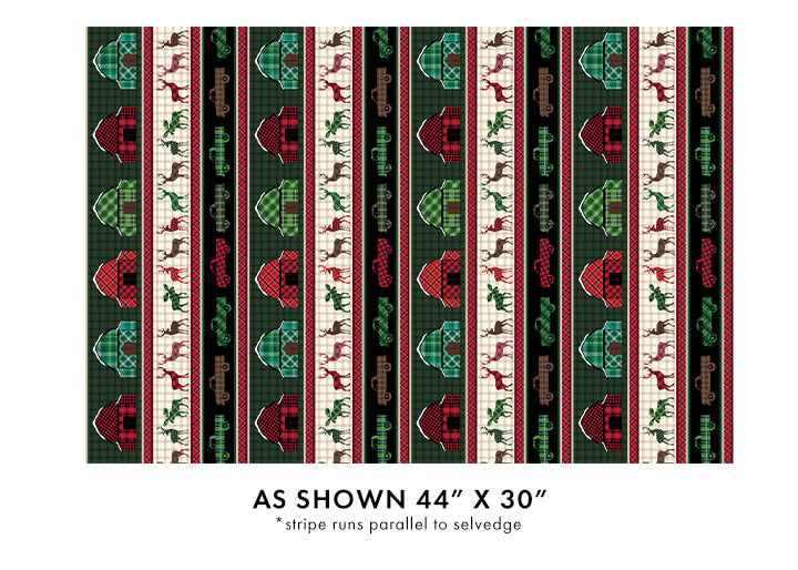 Holiday Farmhouse Plaid - Farmhouse Stripe