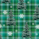 Holiday Farmhouse Plaid - Pine Tree Plaid - Green
