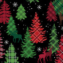 Holiday Farmhouse Plaid - Plaid Forest - Black