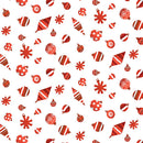 Meowy Christmas - Fa La La Ornaments - Red/White