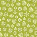 Nordic Cabin - Snowflakes - Lime