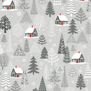 Nordic Cabin - All Over - Light Grey