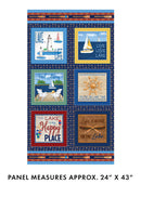 Sail Away - Navy Panel (24" x 43")