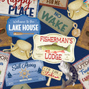 Sail Away - Lake House Signs - Navy