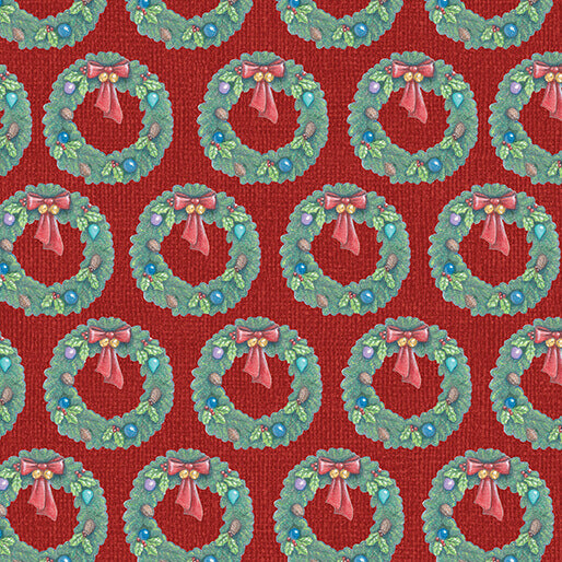 The Night Before Christmas - Wreath - Red