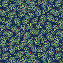 The Night Before Christmas - Berry Scroll - Navy