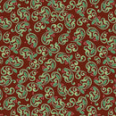 The Night Before Christmas - Berry Scroll - Dark Red