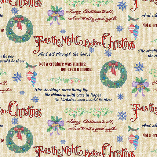 The Night Before Christmas - Christmas Story - Cream