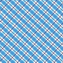 Winter Farm House Plaid - Country Plaid - White/Blue