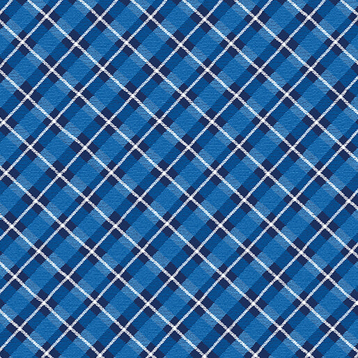 Winter Farm House Plaid - Country Plaid - Navy