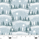 Winter Whispers - Scenic Trees with Sky - Light Blue