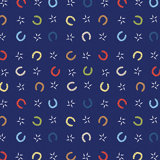 Lil' Buckaroos - Lil' Horseshoes - Navy