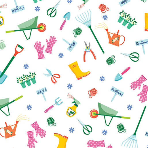 Love Grows Here - Love To Garden - White