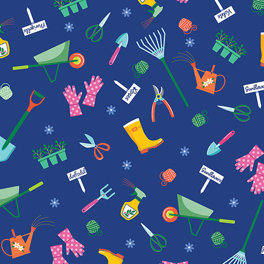 Love Grows Here - Love To Garden - Blue