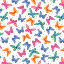 Love Grows Here - Butterflies & Dots - White