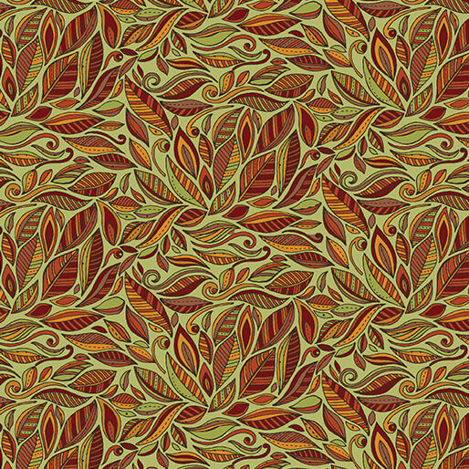 Pumpkin and Spice - Spice Swirl - Light Green