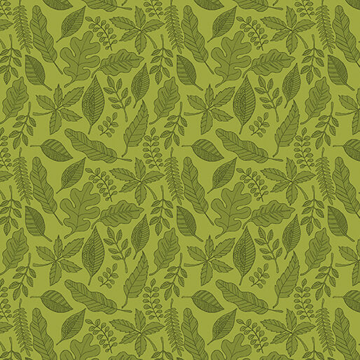 Pumpkin and Spice - Leaves and Spice - Tonal Green