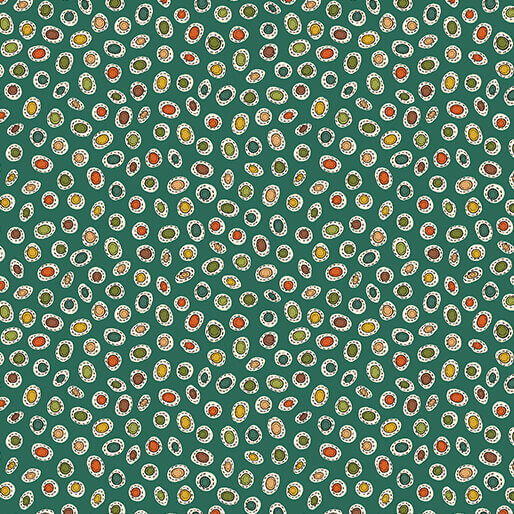Pumpkin and Spice - Spice Dot - Teal