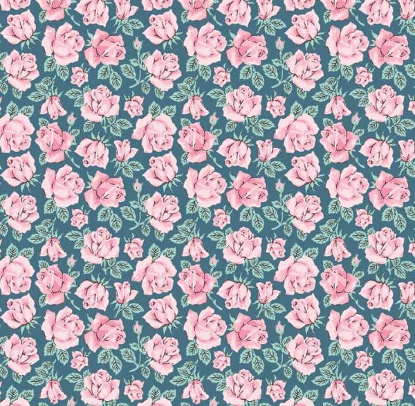 Delightful Department Store - Carol's Roses - Teal