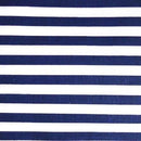 Half Inch Stripe Print Poly Cotton Fabric