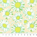 Daily Crush Sunshine Daisies Ivory 44"/45" Fabric Per Yard