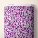 Dark Magenta Prince Birds and Branches Cotton 44/45" Fabric Per Yard