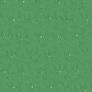 Deer Metallic Green Merry Mix 43"/44" Cotton Fabric Per Yard