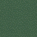 Dots Metallic Green Merry Mix 43"/44" Cotton Fabric Per Yard