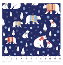 Flannel Blue Bear Hugs Multi Bear Hugs