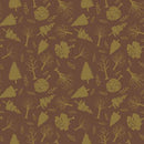 Flannel Into the Woods Trees Brown