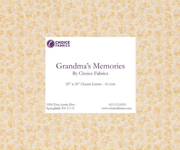 Grandma's Memories - 10x10 Layers (42 cuts)