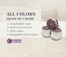 Grain of Color - 2.5" Roll - All Colors (20 cuts)