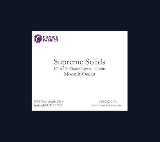 Supreme Solids - 10x10 Layers - Navy (42 cuts)