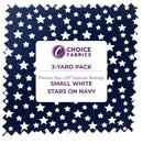 Patriotic Stars 108" Supreme Backings - White Stars on Navy (3-Yard Pack)