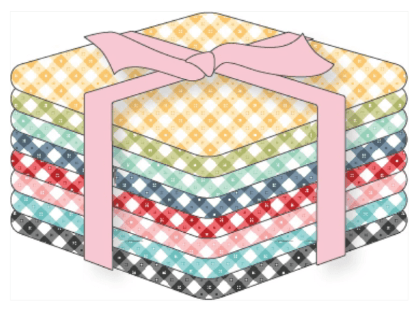 Gingham Picnic by Poppie Cotton - Fat Quarter Bundle (8 Patterns)