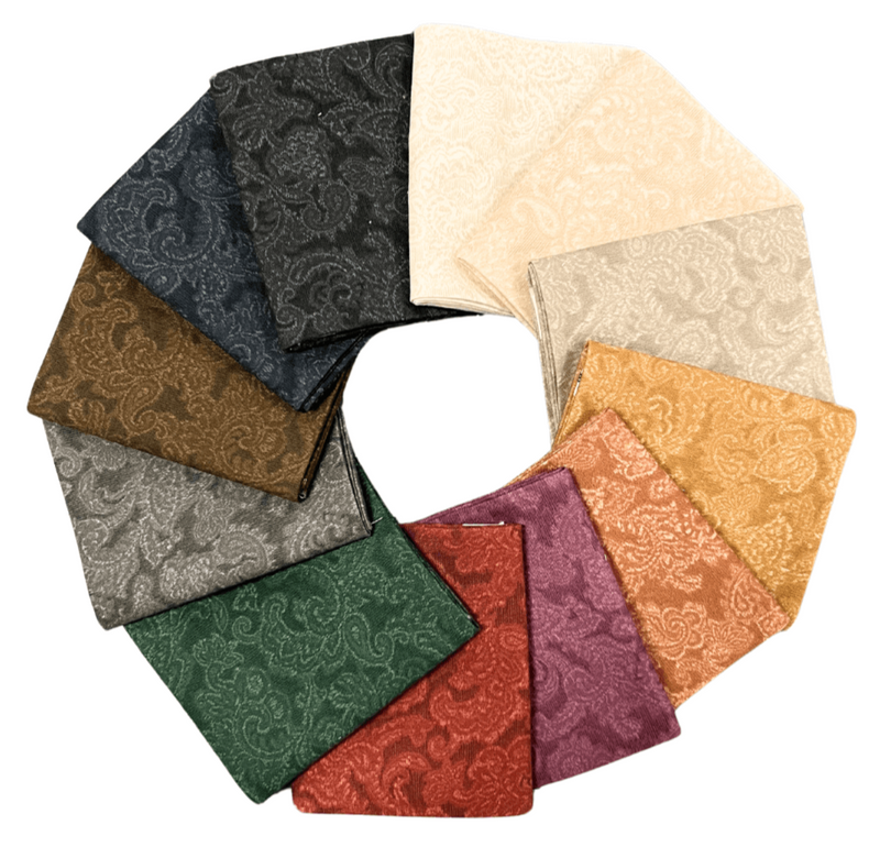 Jacquard Prints - Marcus Fabrics - Fat Quarter Bundle - 12 Pack