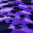 Cow Print Velboa Faux Fur