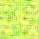 Felicity Flower Diamond Green 44"/45" Fabric per Yard