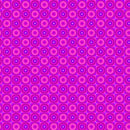 Flock Together Circle Square Magenta Cotton 44"/45" Fabric Per Yard