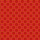 Flock Together Circle Square Red Cotton 44"/45" Fabric Per Yard