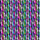 Flock Together Wavy Stripe Jewel Cotton 44"/45" Fabric Per Yard