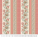 Floral Stripe Multi Cream Manoir Antiques Road Show 44"/45" Cotton Fabric Per Yard