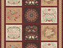 Floralscape - Craft Panel Multi Cotton 44"/45" Fabric Per Yard