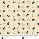 Flower Moon Orange Cream Nightfall 44"/45" Cotton Fabric Per Yard
