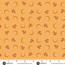 Flower Moon Orange Nightfall 44"/45" Cotton Fabric Per Yard