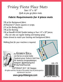 Friday Fiesta Place Mats Pattern 179