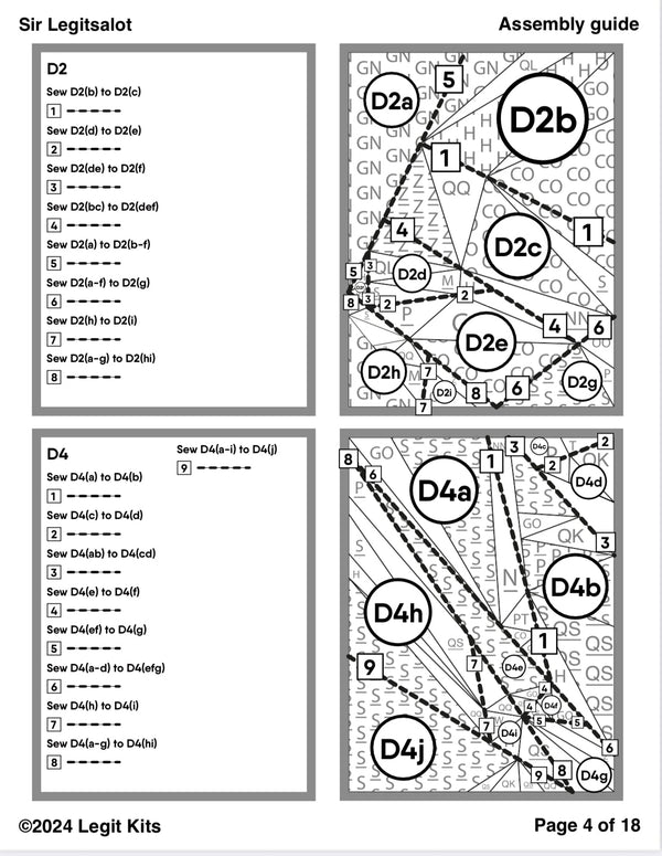 Sir Legitsalot Quilt Kit