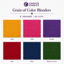 Grain of Color Blenders - 5" Squares (42 Squares)