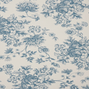 French Toile Floral Print Poly Poplin Fabric